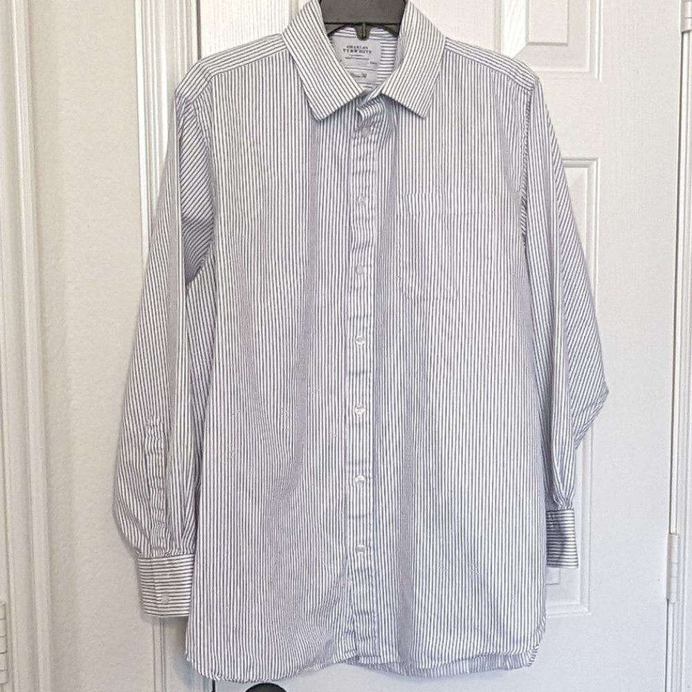 Charles Tyrwhitt Men's Spread Collar Dress shirt, 17/35 inch classic fit